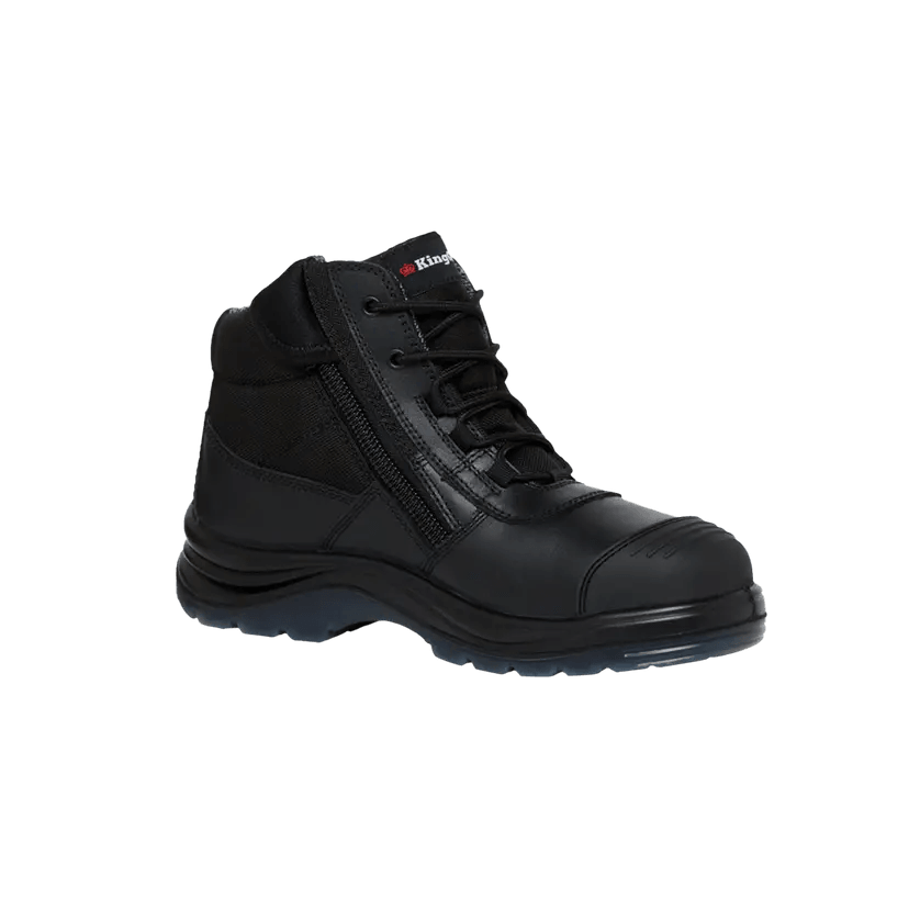 K27160 King Gee Mens Tradie ComfortMax Zip Sided Safety Boots