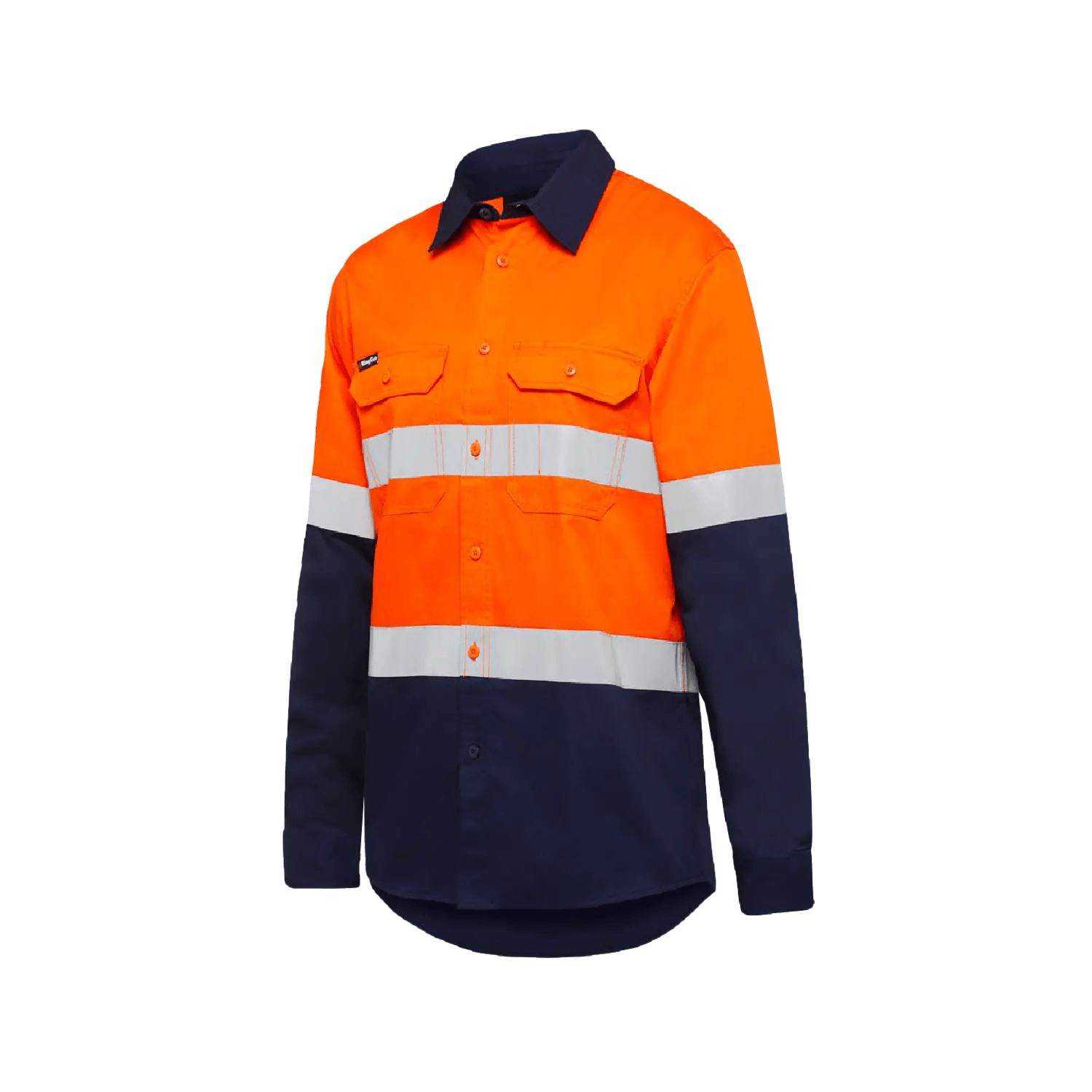 K54025 King Gee Men's Vented Spliced Drill Shirt with Tape