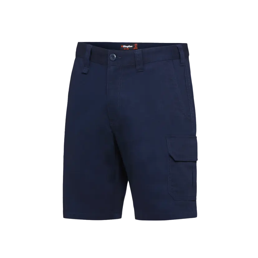 K07000 King Gee Mens Cargo Drill Shorts Navy