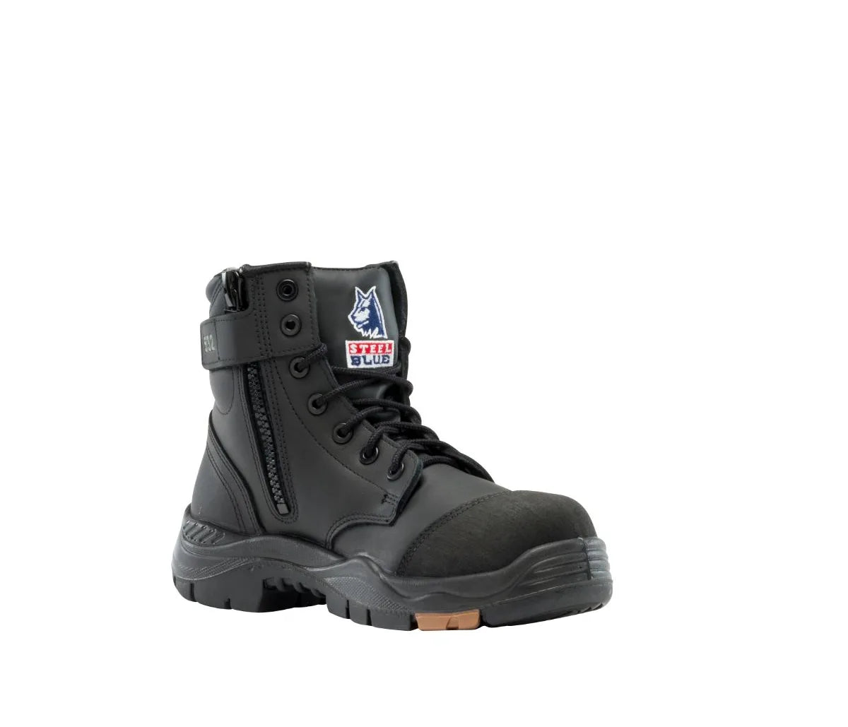 317532 Steel Blue Argyle Composite Toe Boot Black