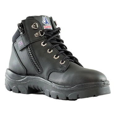 512758 Steel Blue Parkes Ladies Zip Boot in Black