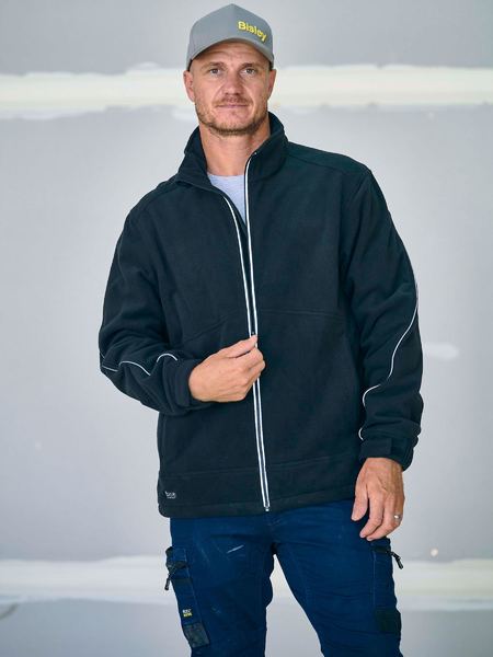 BJ6771 Bisley Bonded Micro Fleece Jacket With Liquid Repellent Finish
