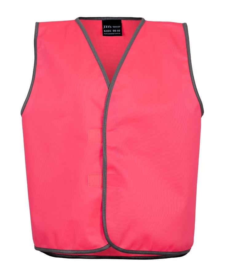 6HVSU JBs Wear KIDS Hi Vis Safety Vest in Orange or Lime