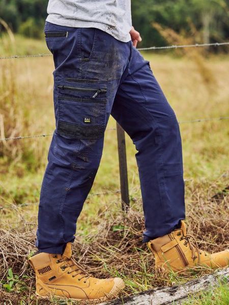 BPC6338 Bisley Flx & Move™ Stretch Canvas Elastic Waist Cargo Pants