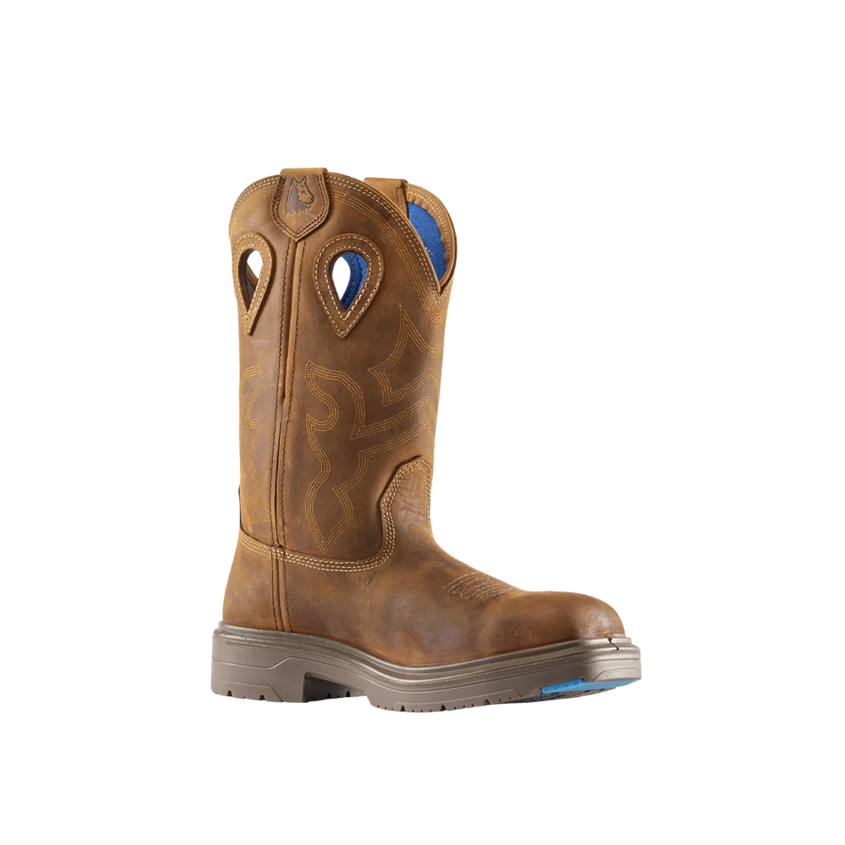 813945 Blue Heeler Square Toe | Distressed Brown