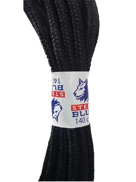 Steel Blue Laces Black