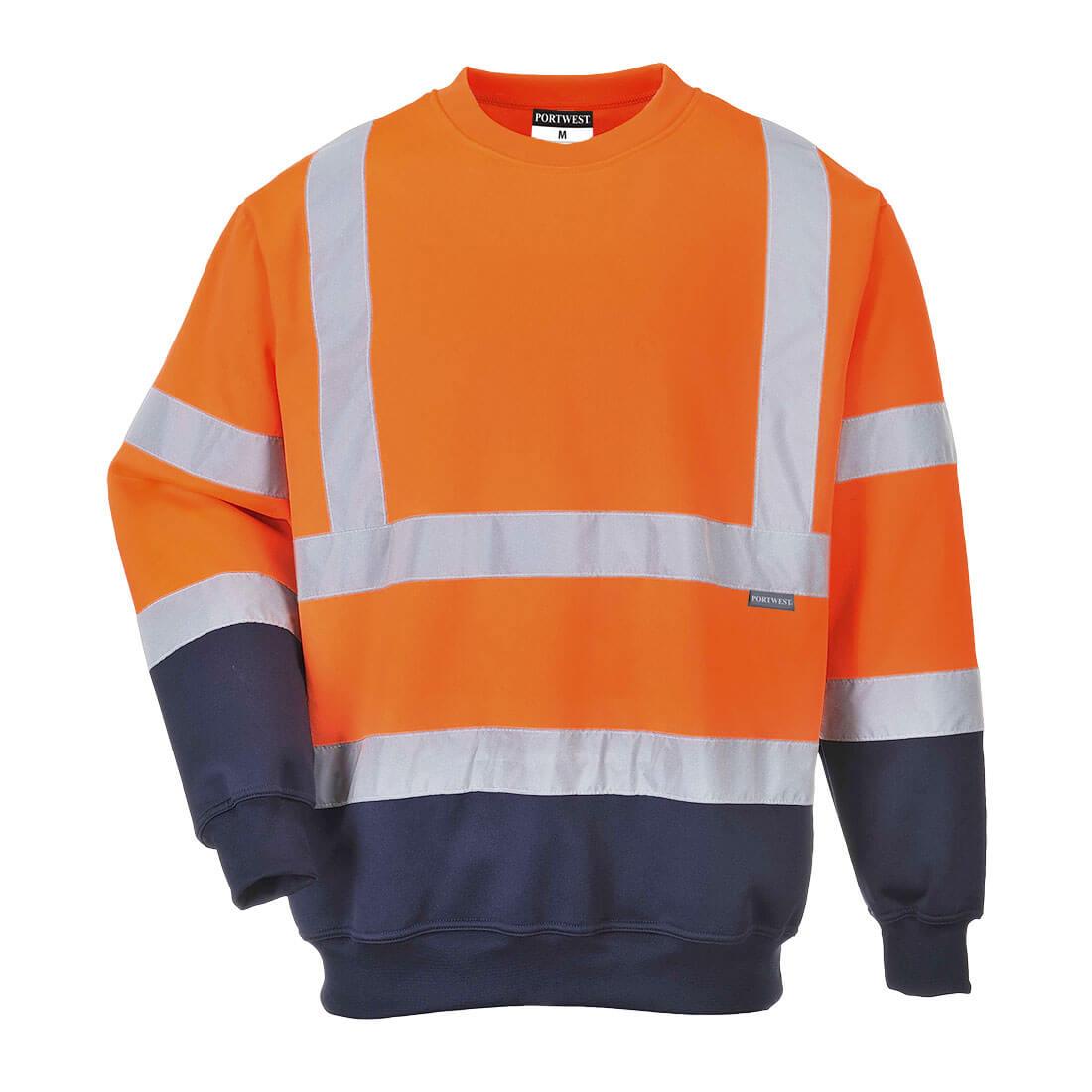 B306 Portwest Hi-Vis Contrast Sweatshirt