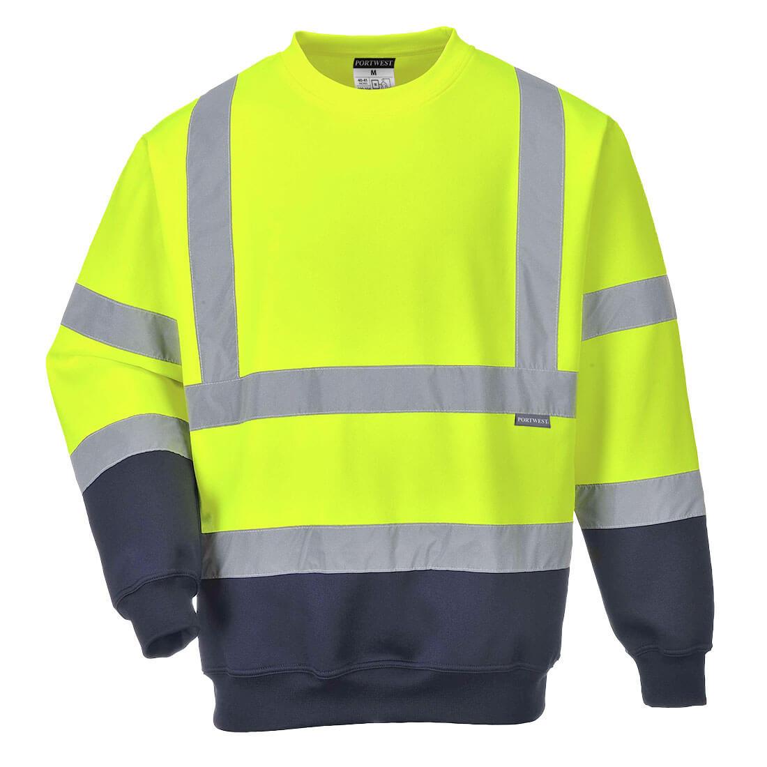B306 Portwest Hi-Vis Contrast Sweatshirt