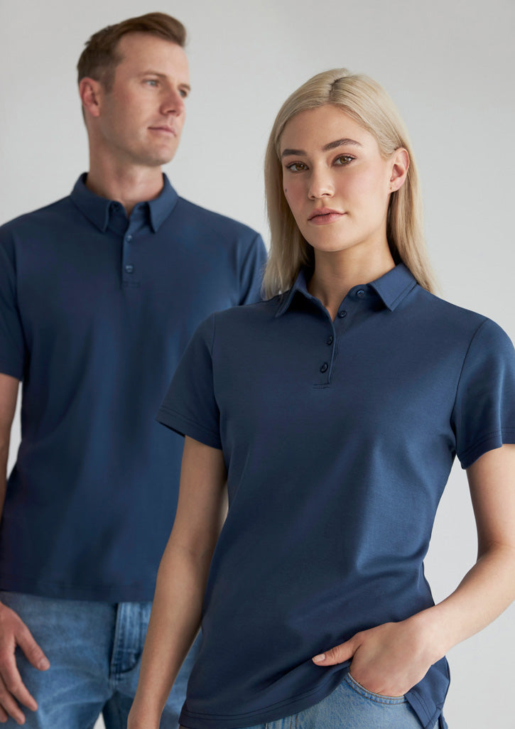 P515mS Fashion Biz Mens Lotus Short Sleeve Polo