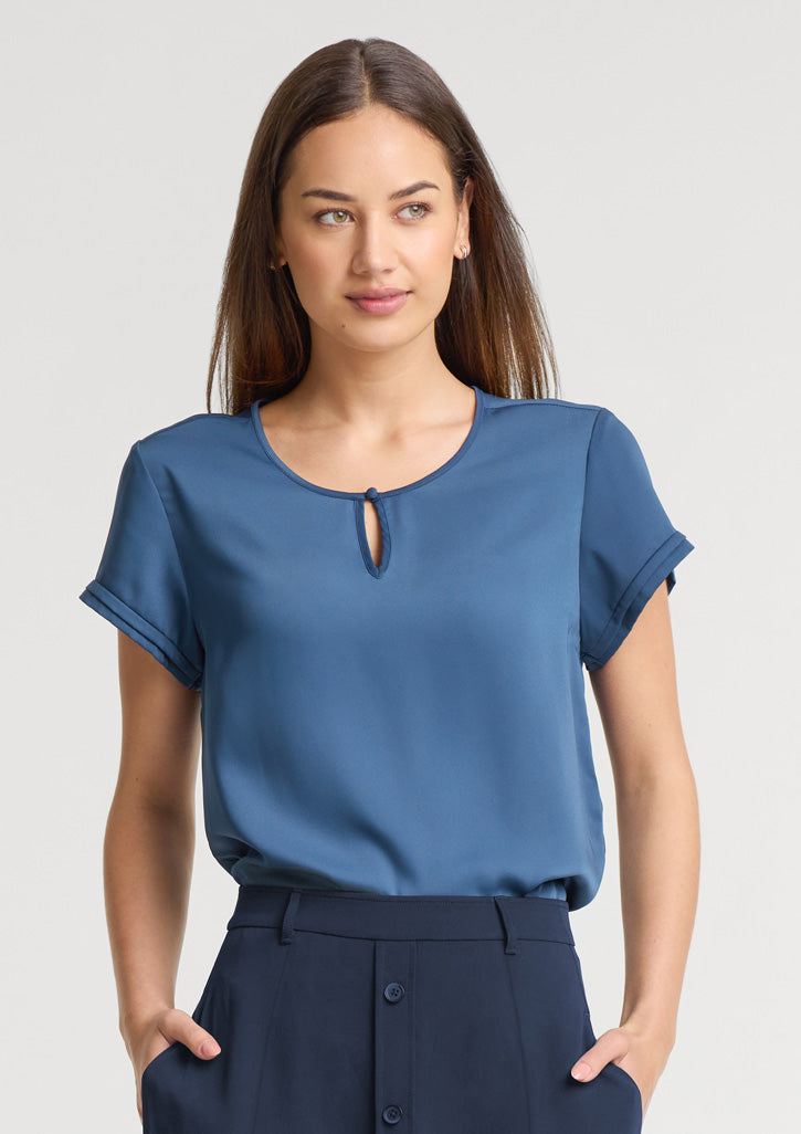 RU569LS Fashion Biz Womens Evelyn Short Sleeve Blouse