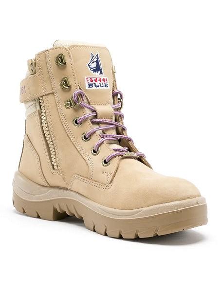 512719 Steel Blue Ladies Southern Cross Zip Safety Boot