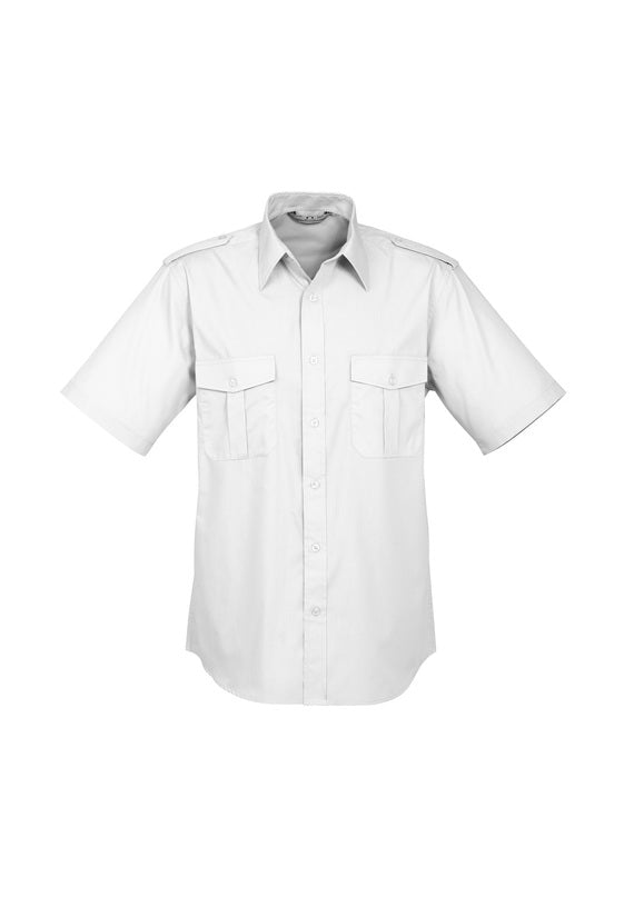 S10712 Biz Collection Mens S/S Epaulette