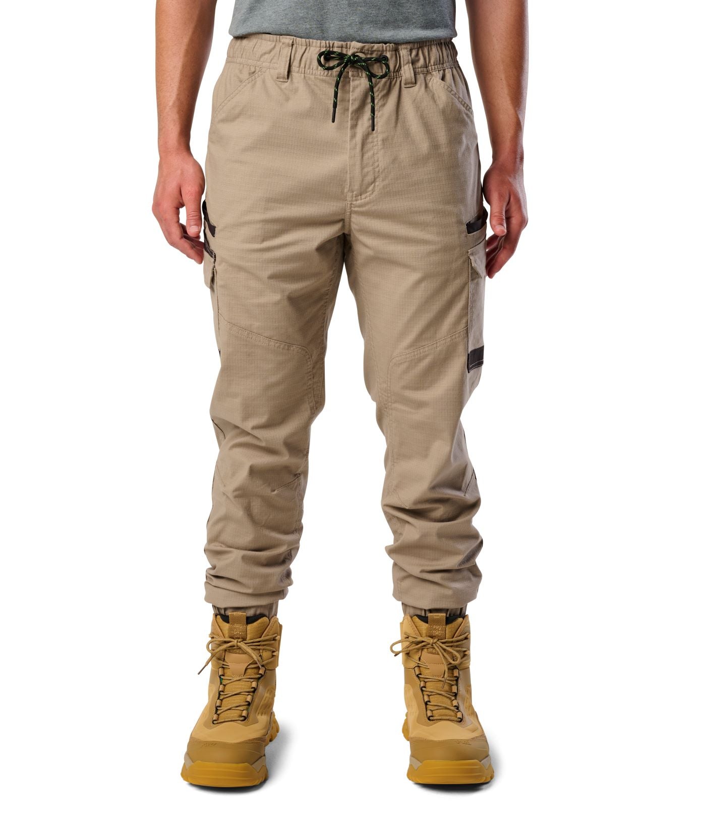 WP-12C FXD Elastic Waist Stretch Ripstop Work Pant Cuffed