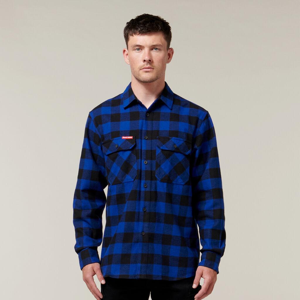 Y07295 Hard Yakka Long Sleeve Check Flannel Shirt