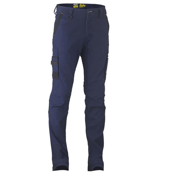 Bisley Mens Flex & Move Stretch Cargo Utility Pants Navy