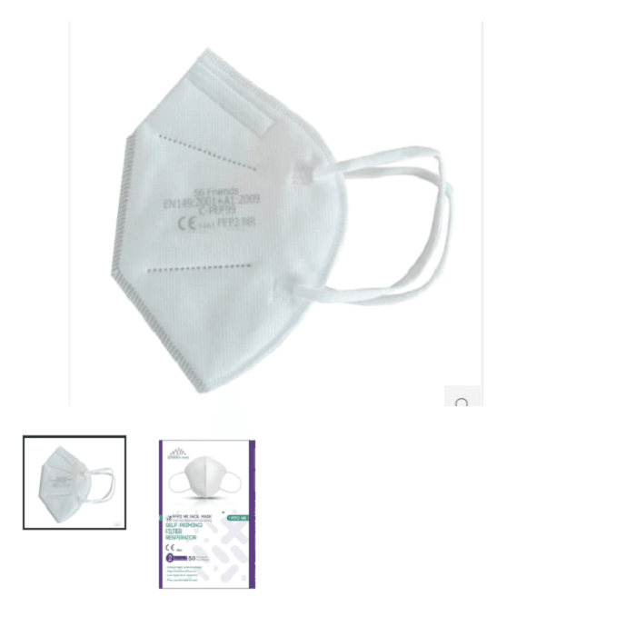 FFP2 Medical Mask - 1 BOX (50 Packs of 5 Masks)