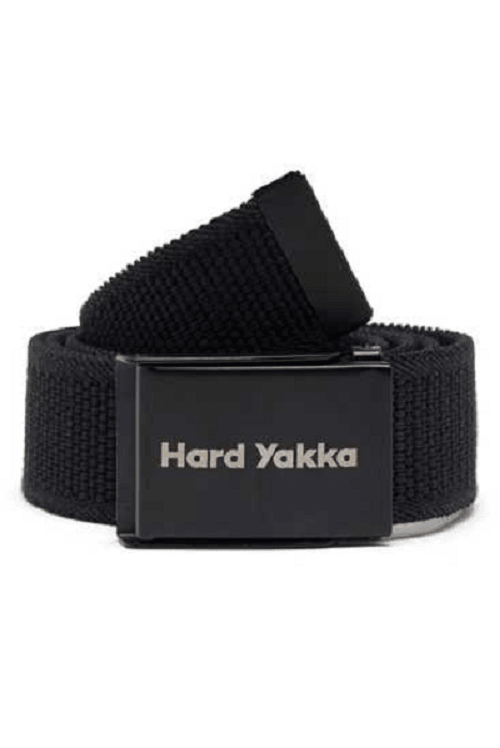 Hard Yakka Stretch Webbing Belt Black