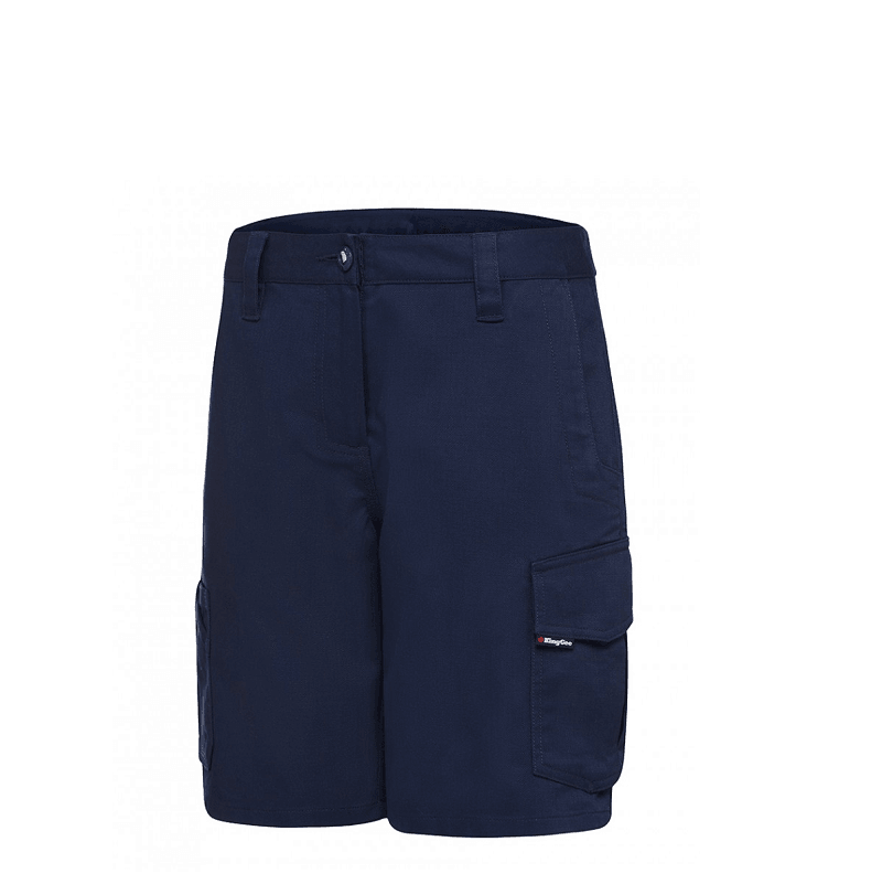 KingGee Ladies Workcool 2 Short Navy