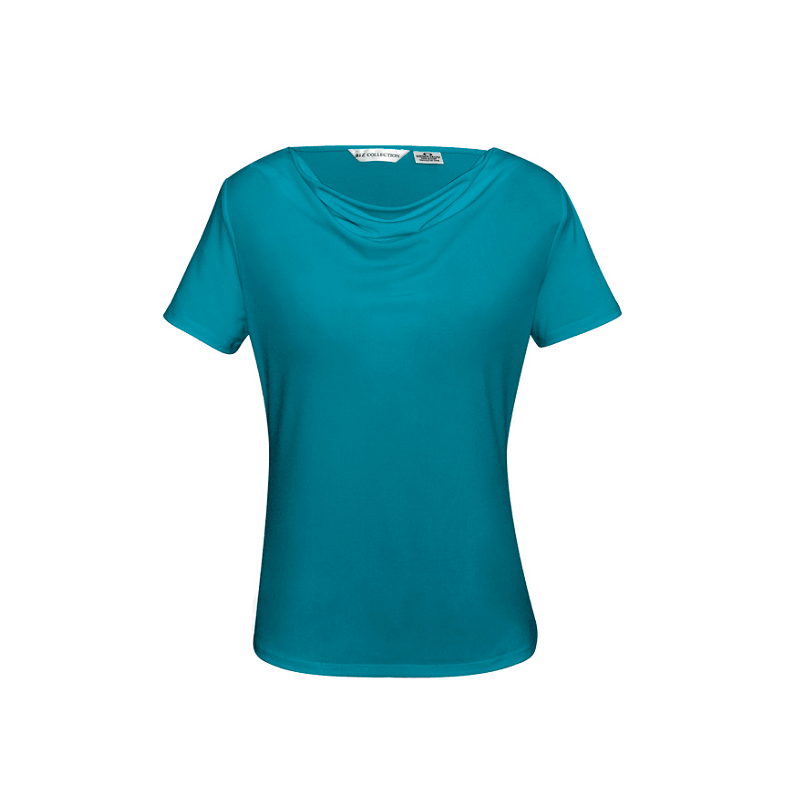 Biz Collection Ladies Ava Drape Knit Top Teal