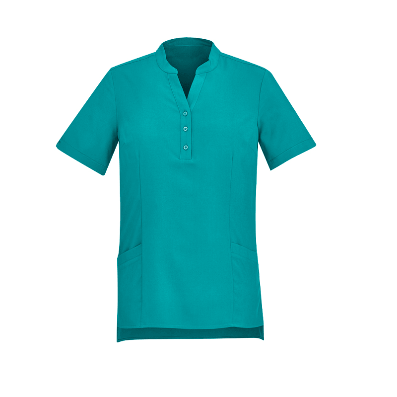 BizCare Womens Stretch Tunic Teal