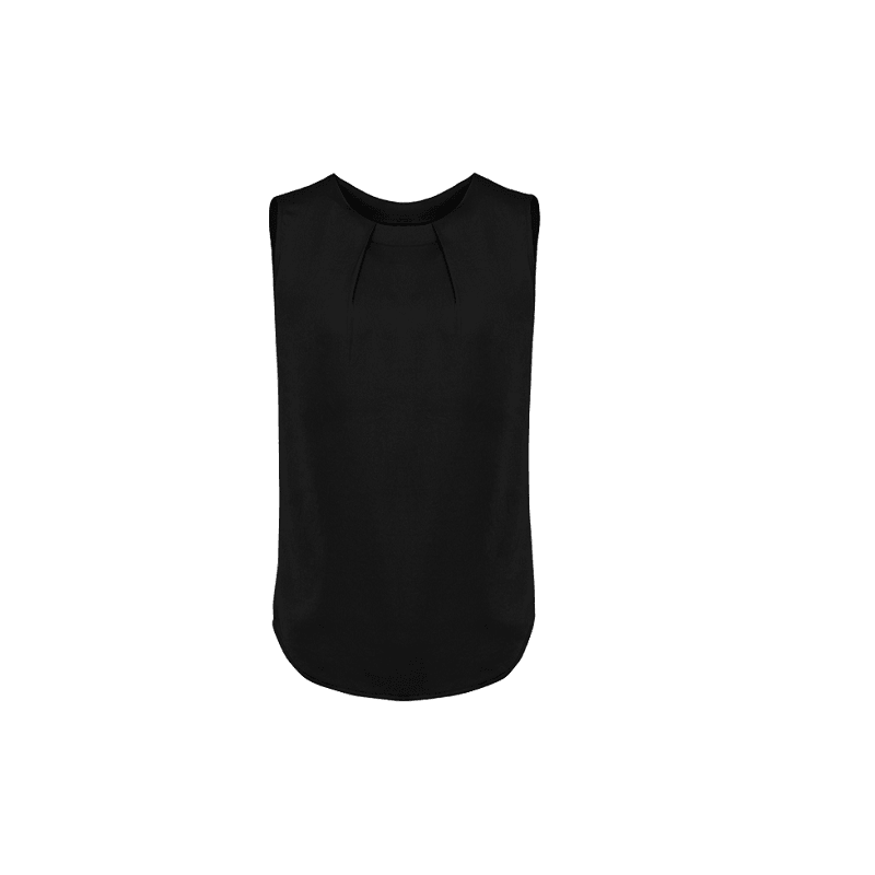 Biz Corporate Womens Estelle Pleat Blouse Black