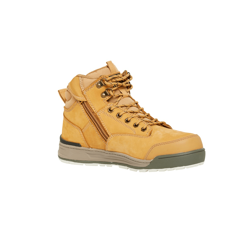 Hard Yakka 3056 Lace Zip Boot Wheat