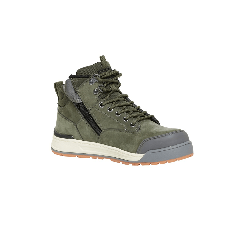 Hard Yakka 3056 Lace Zip Boot Olive