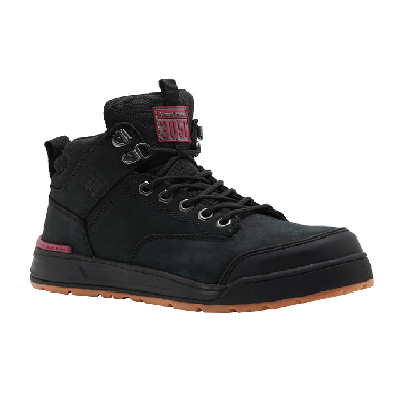 Hard Yakka 3056 Womens Lace Zip Boot Black