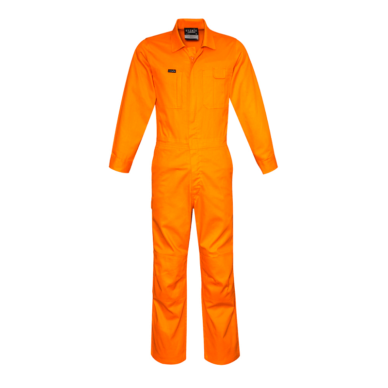 Syzmik Mens Lightweight Cotton Drill Overall Orange