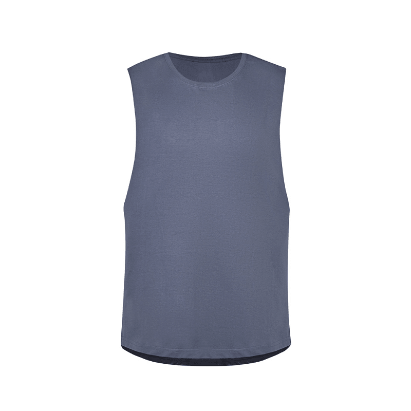 Syzmik Mens Streetworx Sleeveless Tee Petrol Blue
