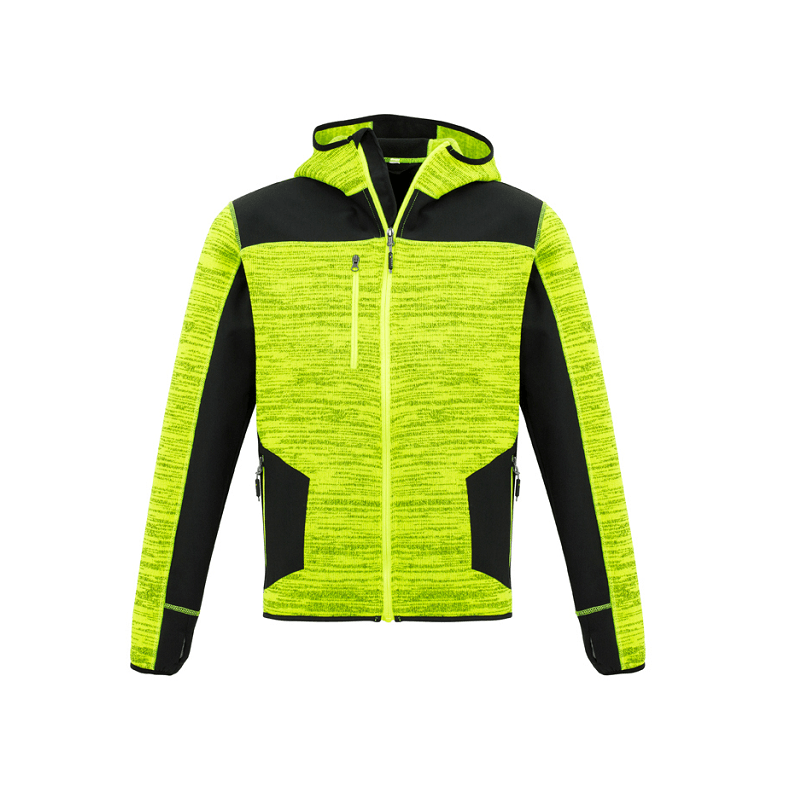 Syzmik Unisex Streetworx Reinforced Knit Hoodie Yellow/Black
