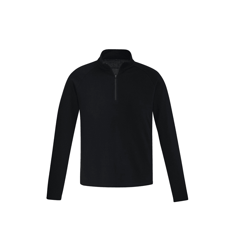 Syzmik Mens Merino Wool Mid-Layer Pullover Black