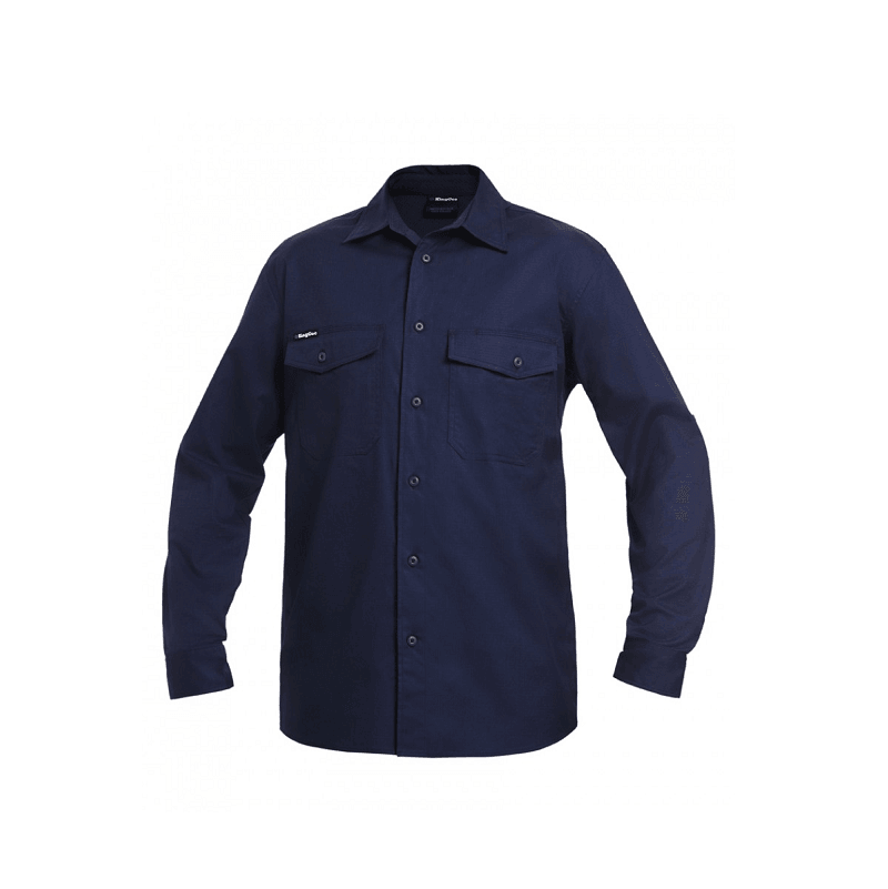 KingGee Workcool 2 Long Sleeve Shirt Navy