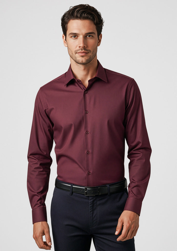 40320 Fashion Biz Mens Hudson Long Sleeve Shirt