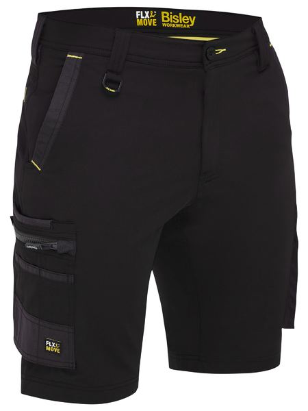 BSHC1332 Bisley Flx & Move™ 4-Way Stretch Zip Cargo Short