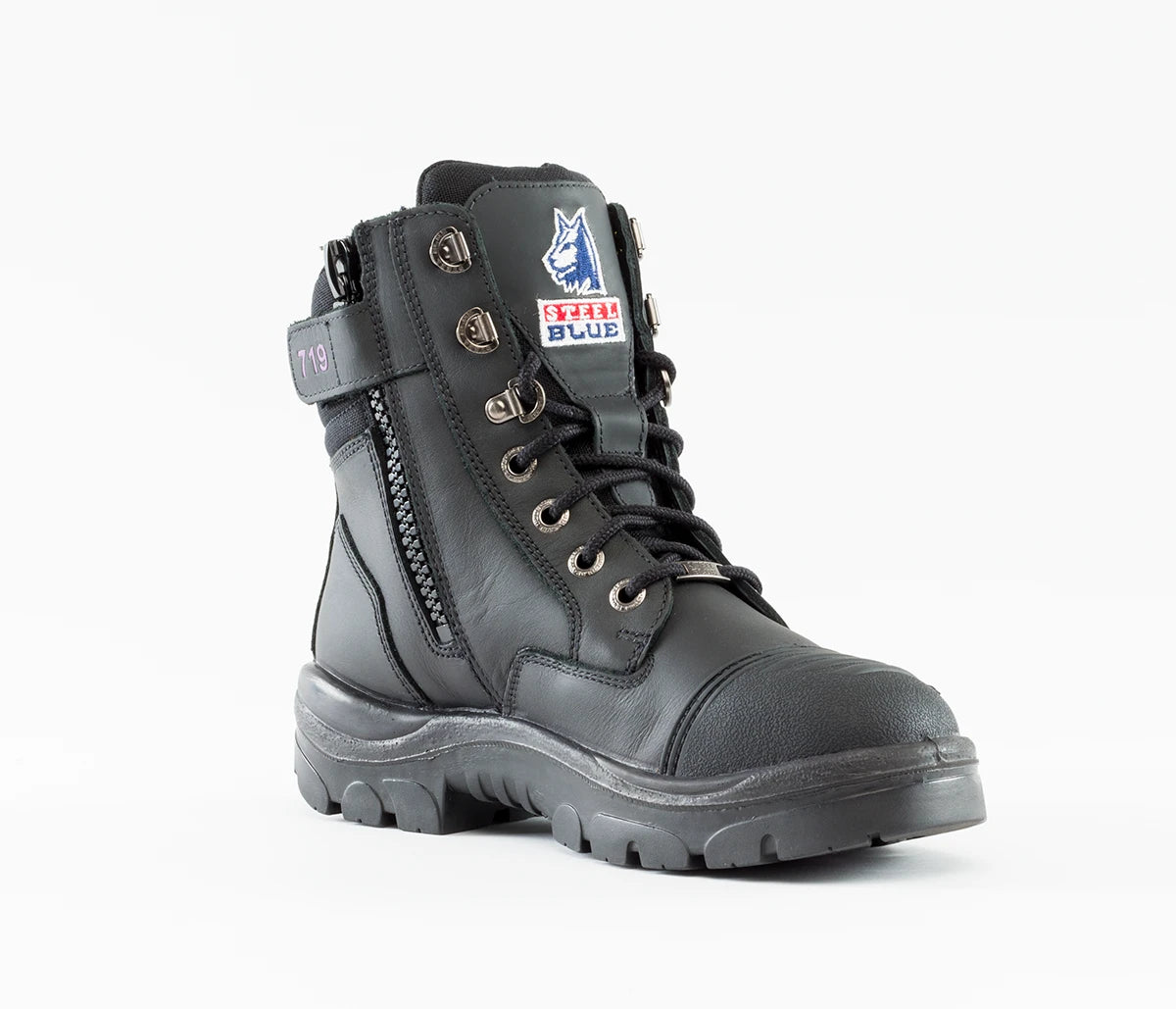 512719 Steel Blue Ladies Southern Cross Zip Safety Boot