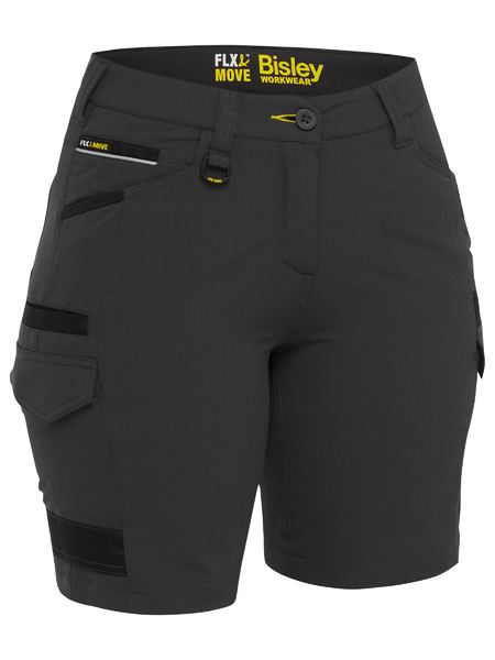 BSHL1332 Bisley Women's Flx & Move™ 4-Way Stretch Zip Cargo Short