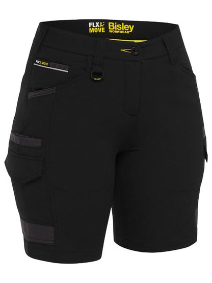 BSHL1332 Bisley Women's Flx & Move™ 4-Way Stretch Zip Cargo Short