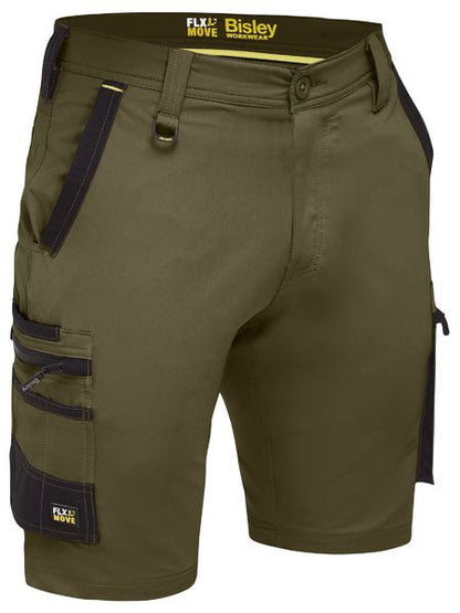 BSHC1332 Bisley Flx & Move™ 4-Way Stretch Zip Cargo Short