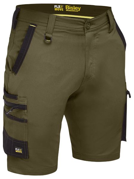 BSHC1332 Bisley Flx & Move™ 4-Way Stretch Zip Cargo Short