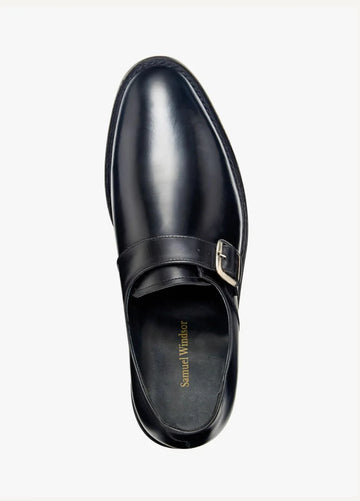 BV08 Samuel Windsor Classic Monk Shoe Black