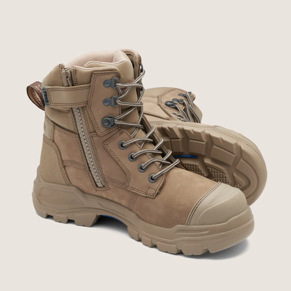 9063 Blundstone Unisex RotoFlex Safety Boots - Stone Nubuck