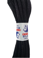 Steel Blue Laces - Black