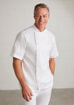 CH232MS Yes Chef Mens Zest Short Sleeve Chef Jacket