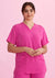 CST250US BIZ Care Pink V Neck Scrub Top