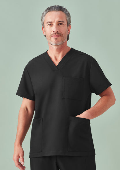 CU544US BizCare Unisex Pulse V-Neck Scrub Top