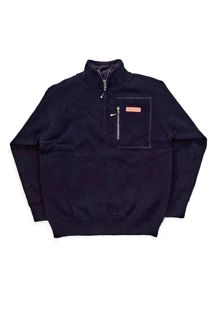 NWR5000 Norsewear Ruahine Windblocker with Pocket 1/4 Zip Jersey Charcoal or Navy
