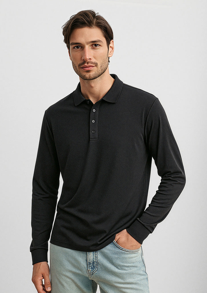 P206ML Biz Collection Mens Action Long Sleeve Polo