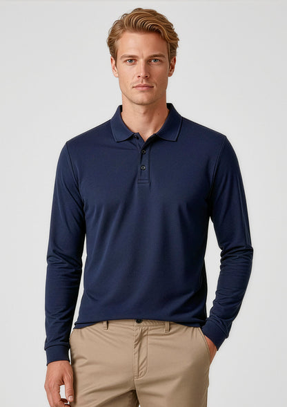 P206ML Biz Collection Mens Action Long Sleeve Polo