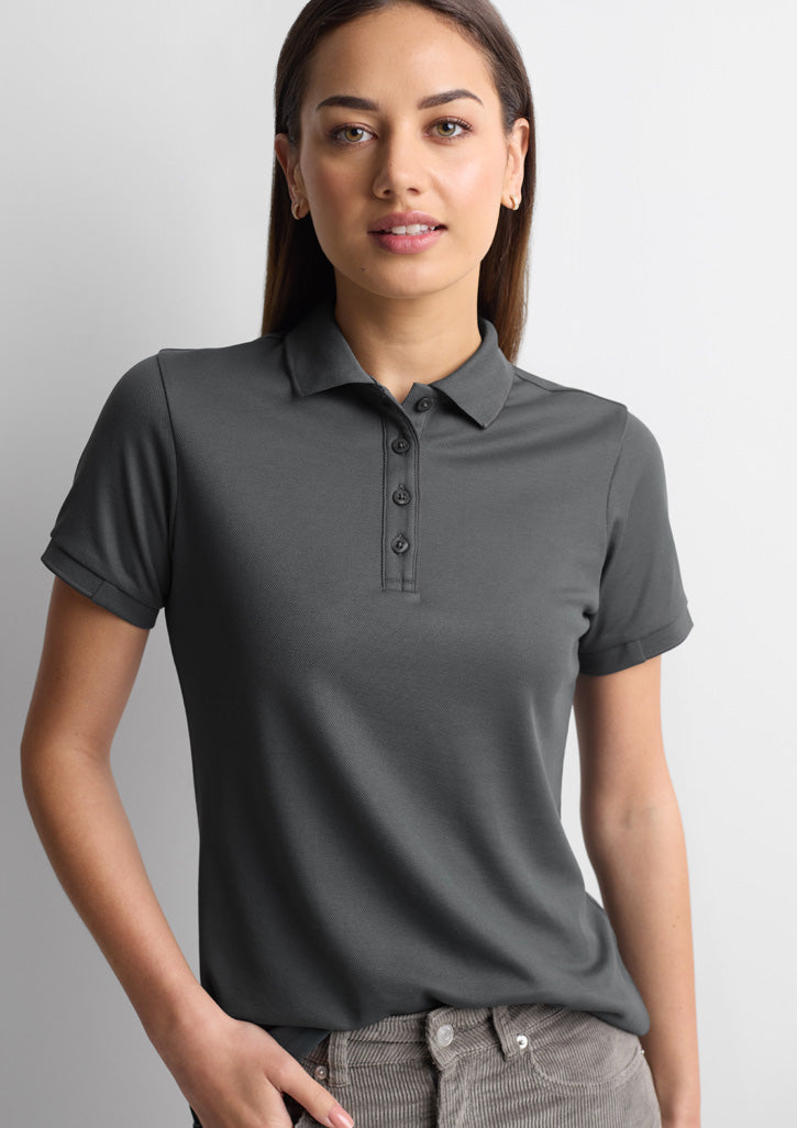 P313LS Fashion Biz Womens Focus Short Sleeve Polo